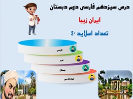 پاورپوینت درس سیزدهم فارسی دوم دبستان از صفحه 79تا 85