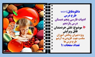 طرح درس ادبیات فارسی پنجم دبستان درس یازدهم موضوع: نقش خردمندان