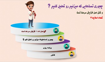 چجوری تست هایی که میزنیم رو تحلیل کنیم و شش اصل افزایش سرعت تست تعداد اسلاید26