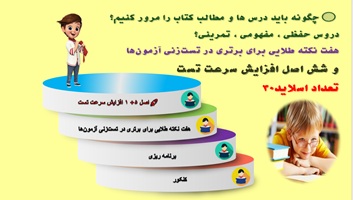 چگونه باید درس ها و مطالب کتاب را مرور کنیم؟ دروس حفظی ، مفهومی ، تمرینی