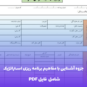 جزوه آشنایی با مفاهیم برنامه ریزی استراتژیک و کارت امتیاز متوازن (PDF)
