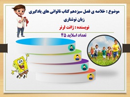 پاورپوینت خلاصه ی فصل سیزدهم کتاب ناتوانی های یادگیری زبان نوشتاری نویسنده ژانت لرنر